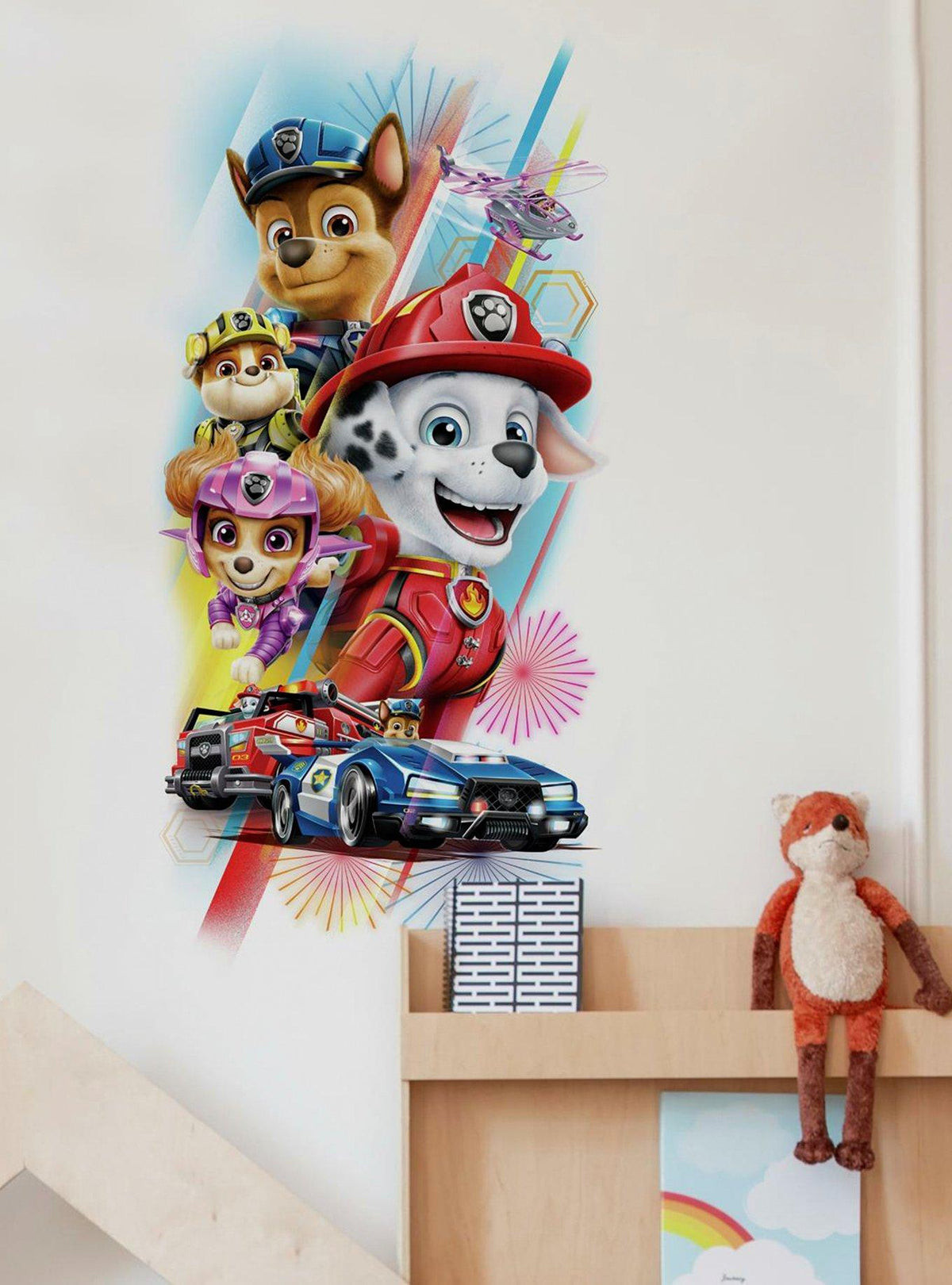 Paw Patrol: calcomanía mural gigante autoadhesiva
