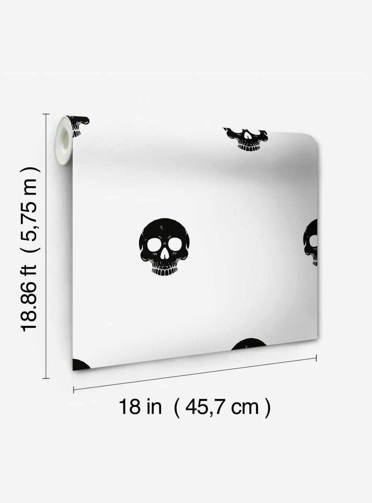 Papel mural autoadhesivo Disney Cruella Calaveras