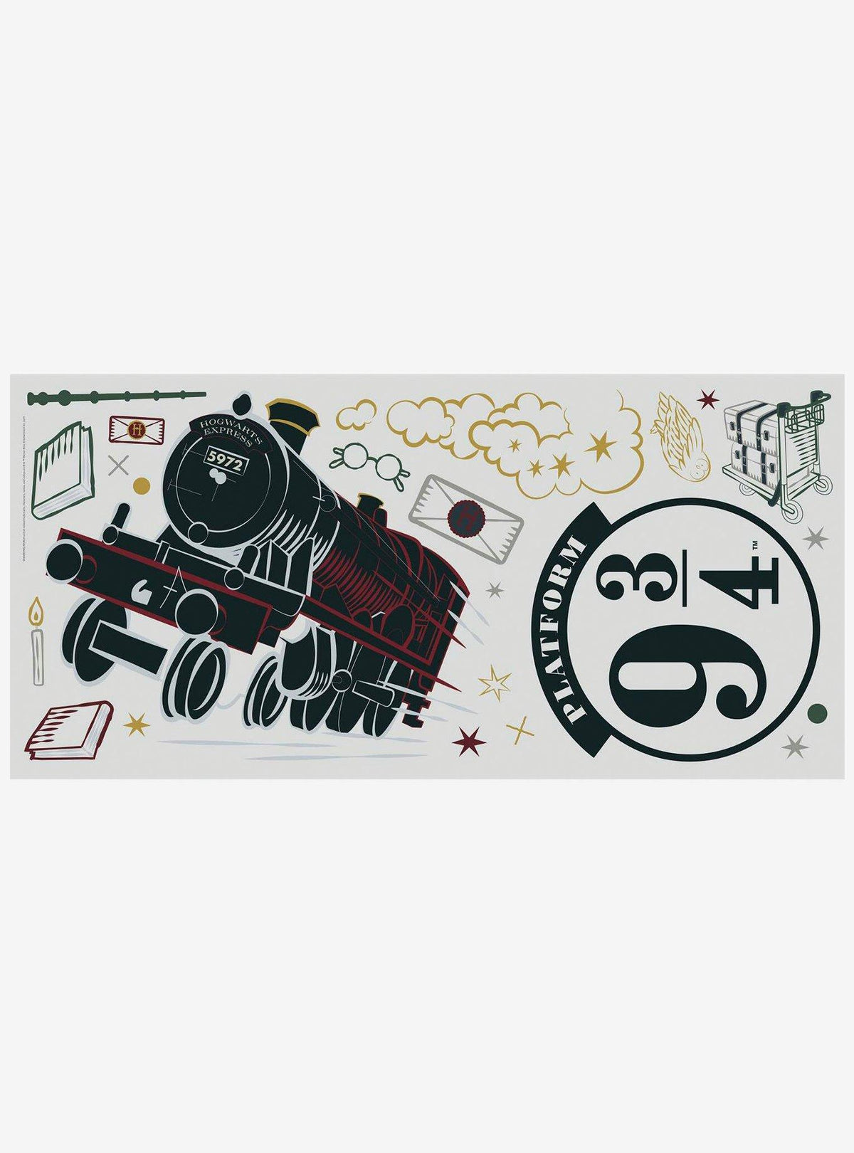 Harry Potter: adhesivo mural gigante Hogwarts Express