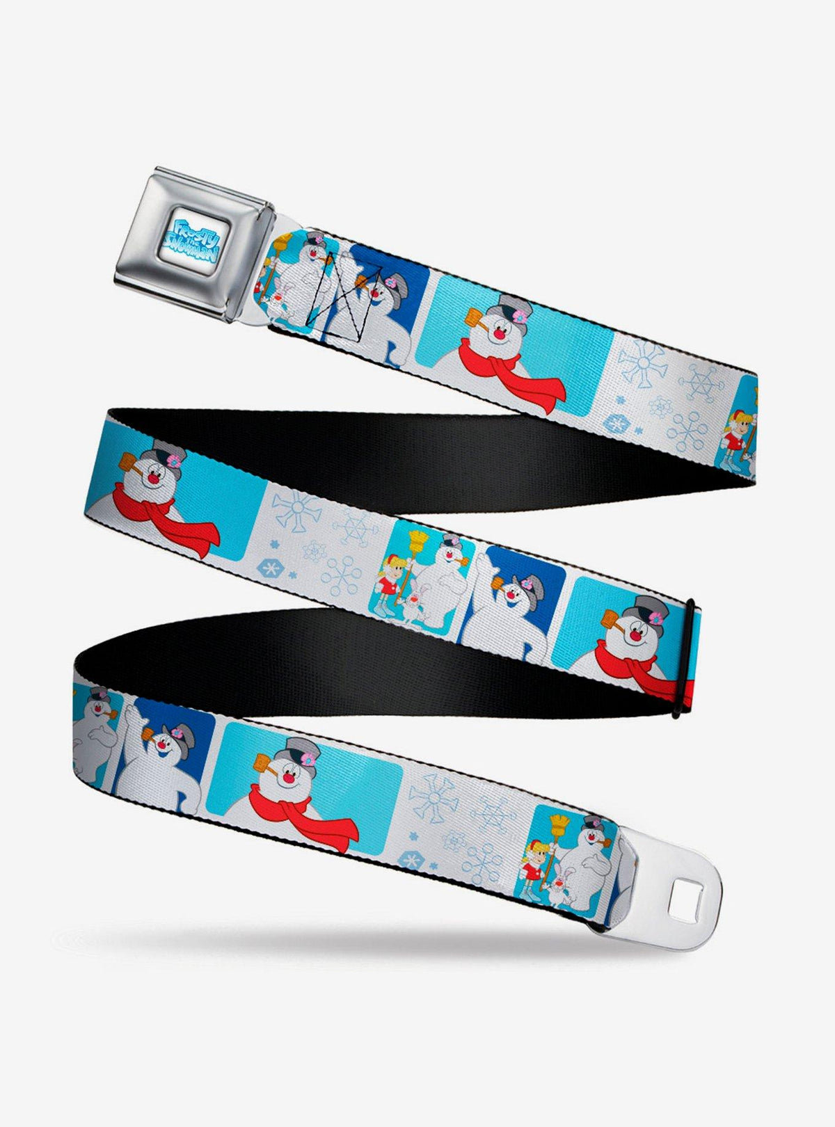 Cinturón infantil Frosty the Snowman con copos de nieve