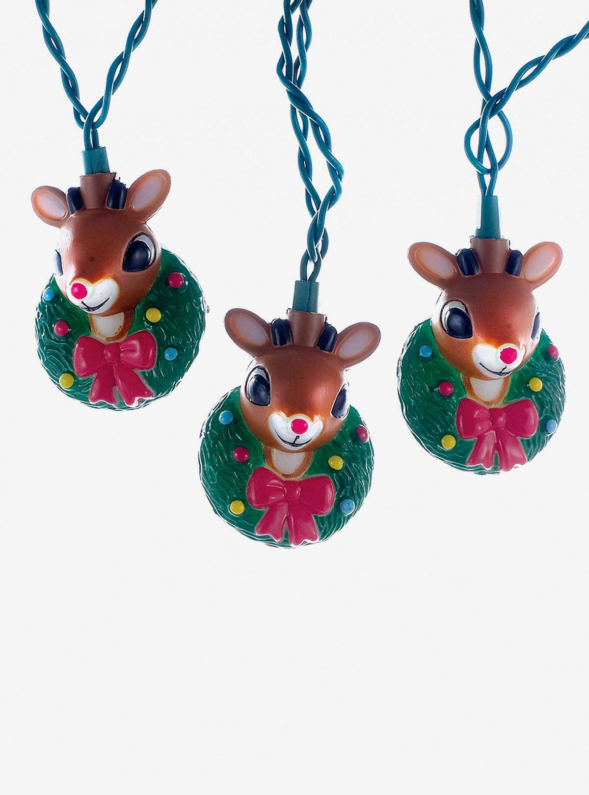 Set de 10 luces de Rudolph con corona