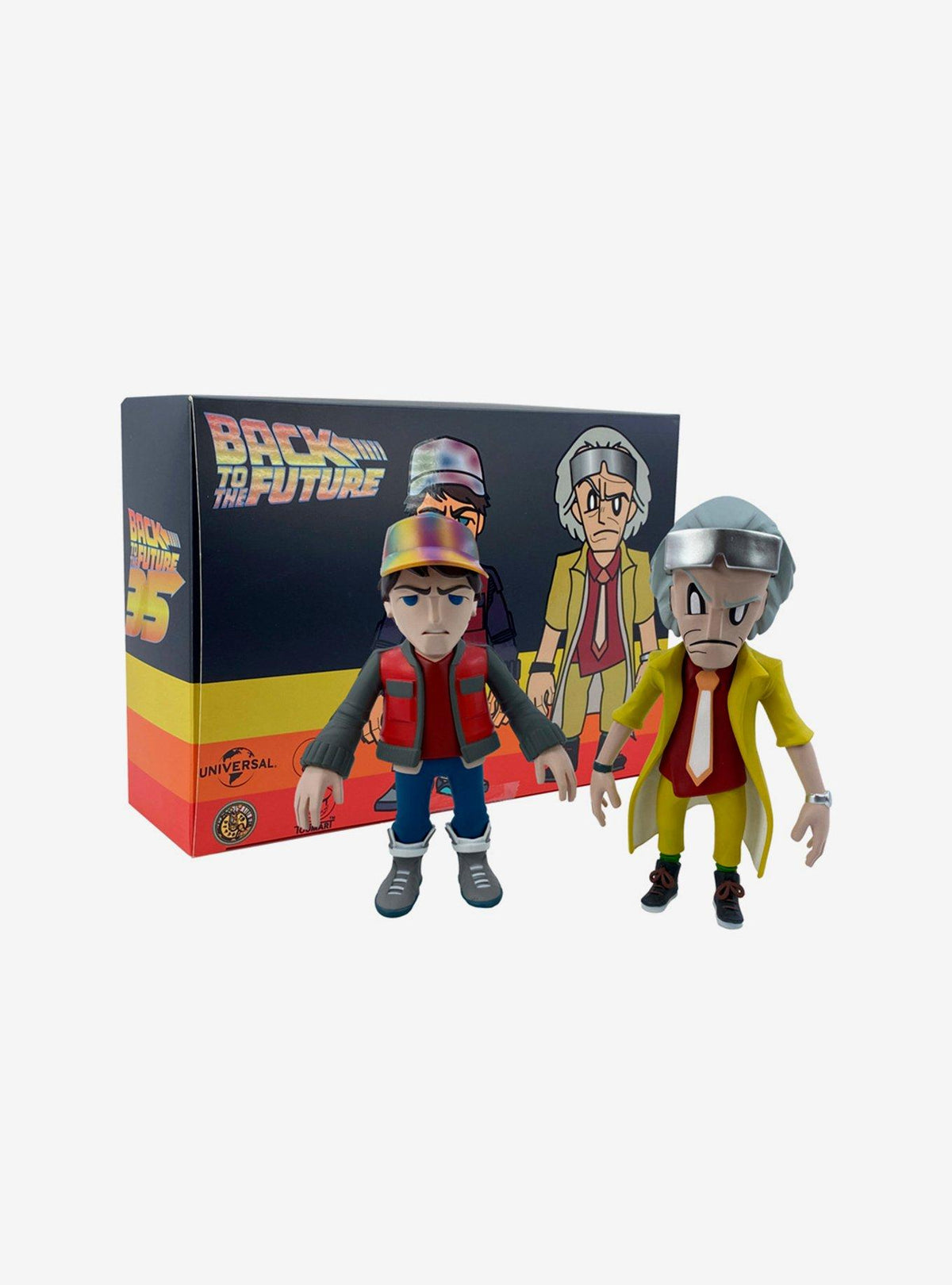 Set de figuras de Marty McFly y Doc Brown