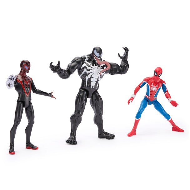 Set de figuras parlantes de Spider-Man, Venom y Miles Morales