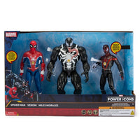 Set de figuras parlantes de Spider-Man, Venom y Miles Morales