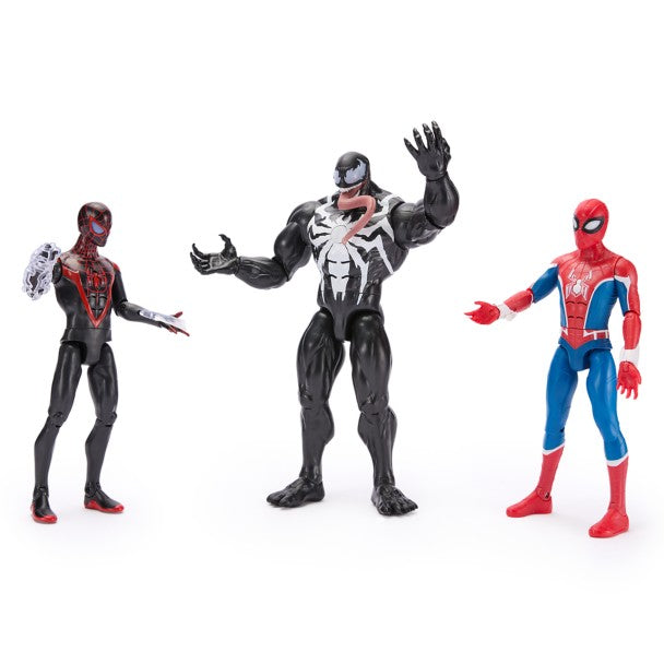 Set de figuras parlantes de Spider-Man, Venom y Miles Morales