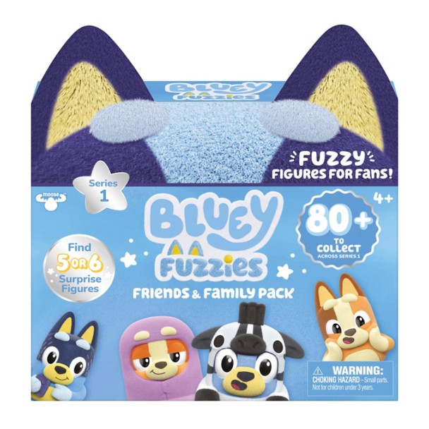 Bluey Fuzzies: Pack de amigos y familia – Serie 1