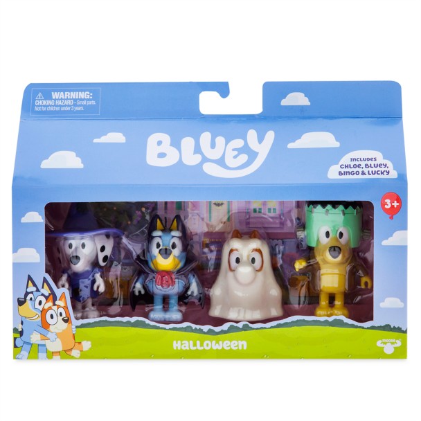 Set de figuras de Halloween de Bluey