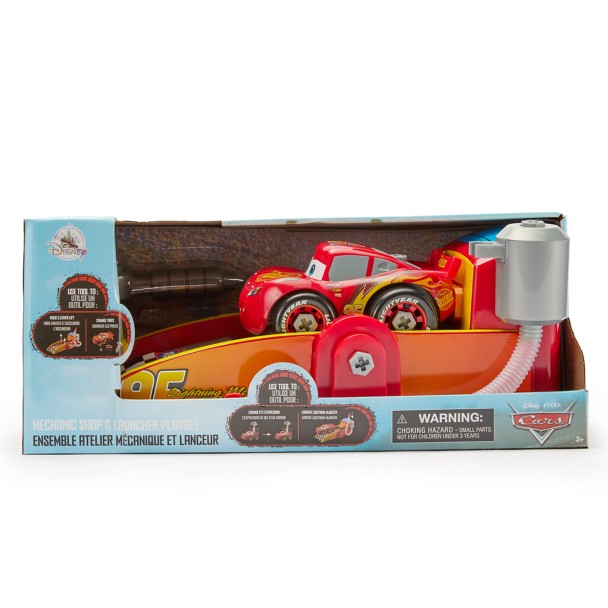 Set de juego Taller Mecánico y Lanzador de Lightning McQueen