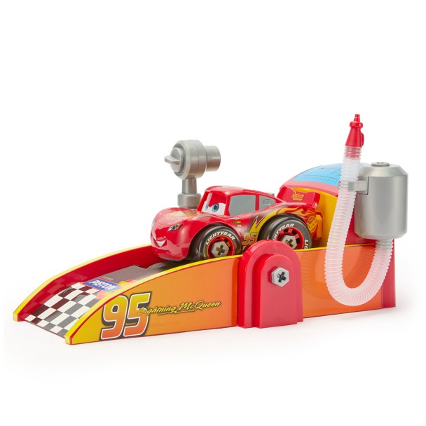 Set de juego Taller Mecánico y Lanzador de Lightning McQueen