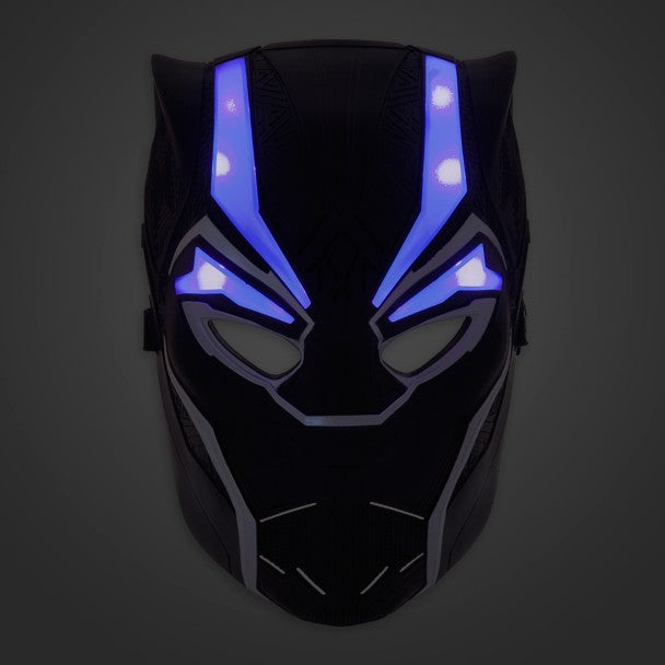 Máscara de Black Panther con luces y sonido para niños