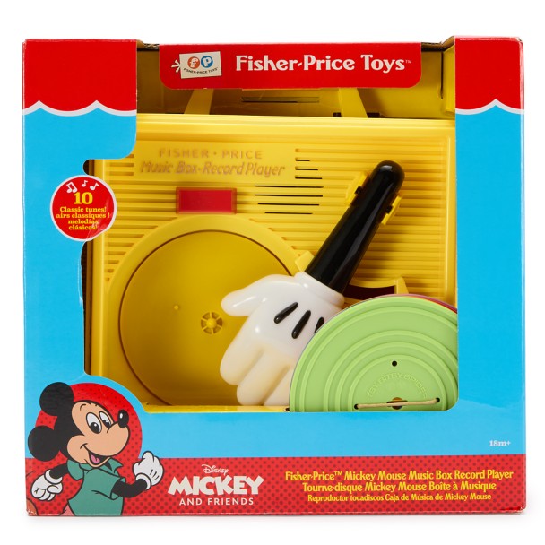 Caja musical tocadiscos de Mickey Mouse