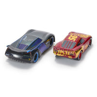 Pack doble de autos metálicos Lightning McQueen y Jackson Storm