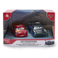 Pack doble de autos metálicos Lightning McQueen y Jackson Storm