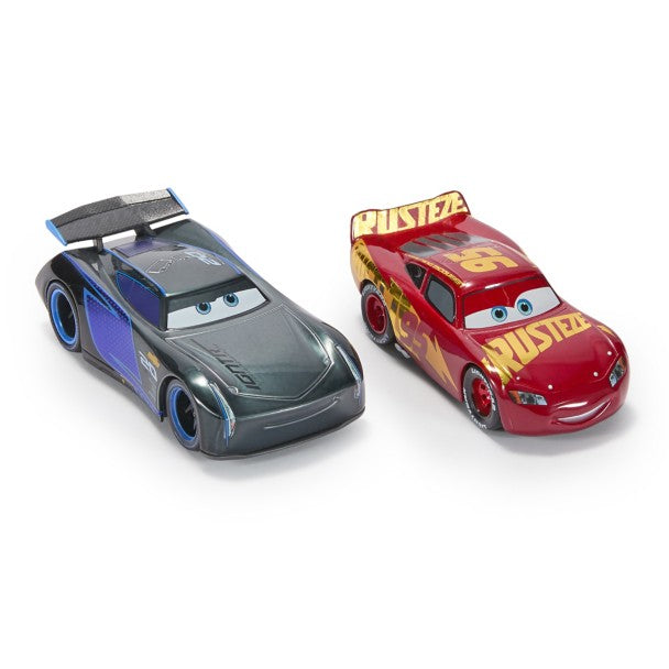 Pack doble de autos metálicos Lightning McQueen y Jackson Storm