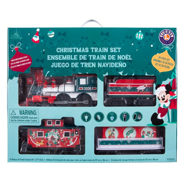 Set de tren navideño 2026 de Mickey Mouse y sus amigos