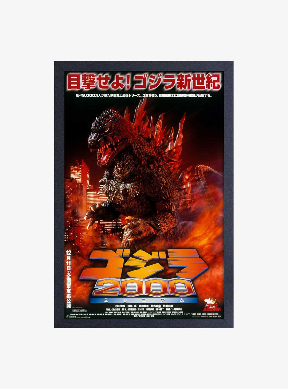 Cuadro enmarcado Godzilla Movies 1999 · Space Store