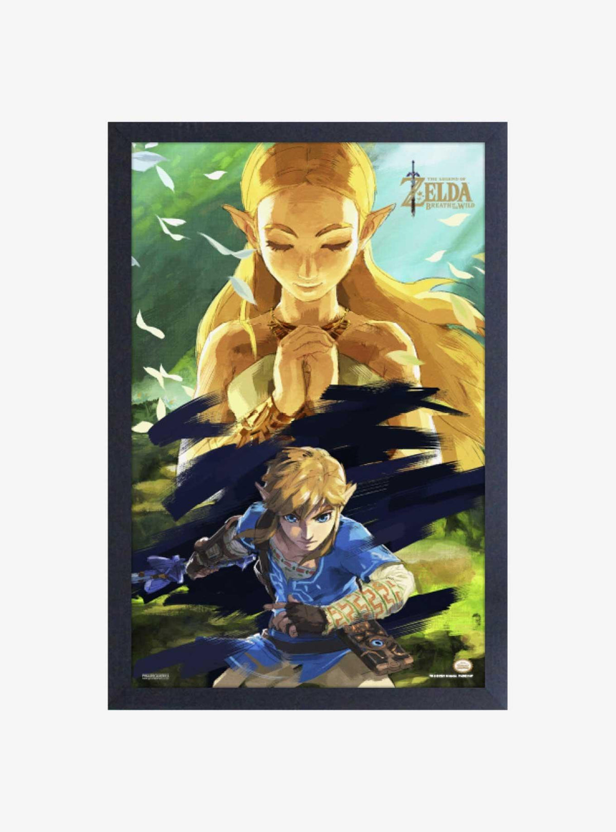 Cuadro enmarcado Zelda y Link - Breath of the Wild