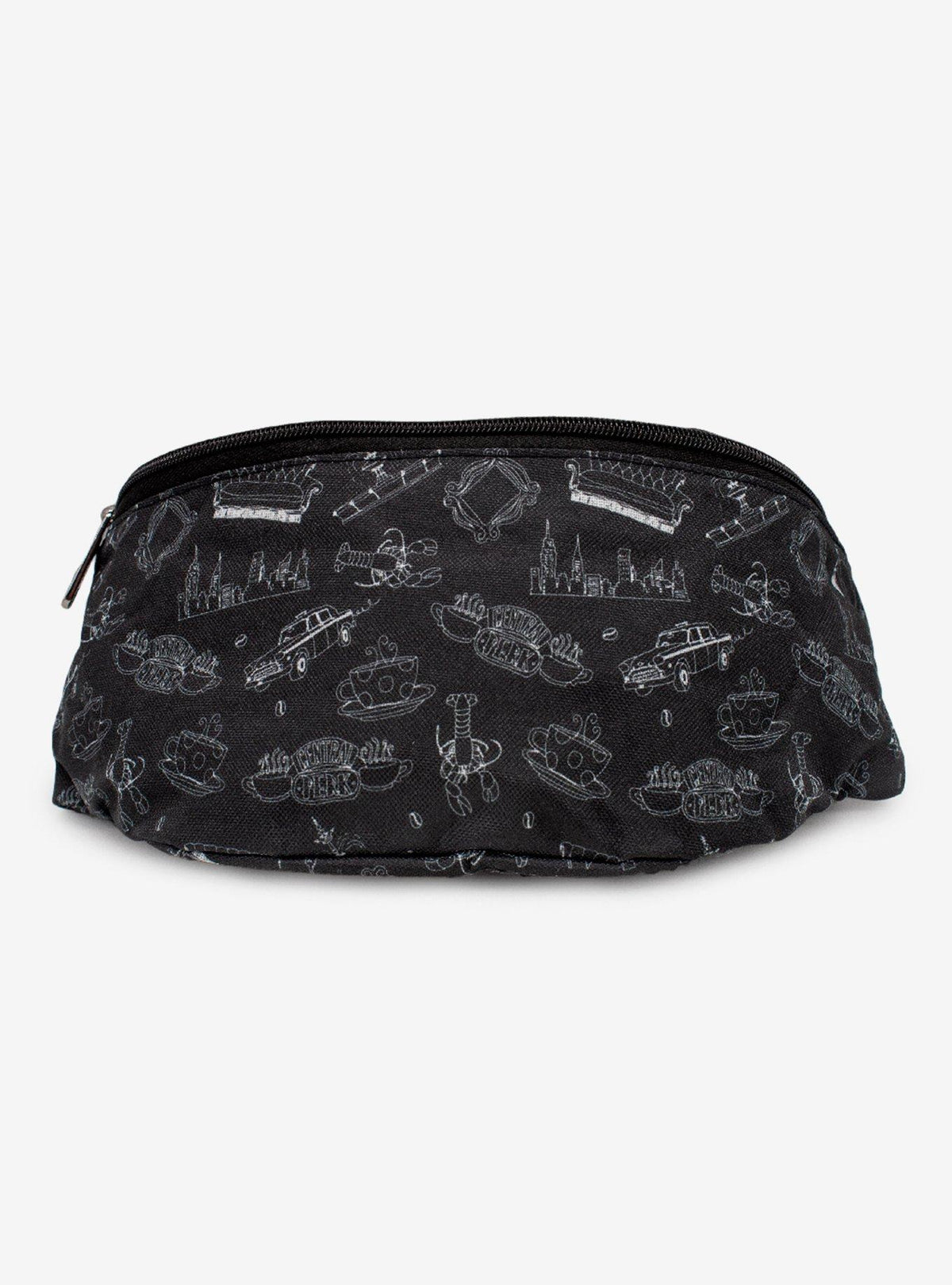 Riñonera cruzada Friends con estampado de íconos