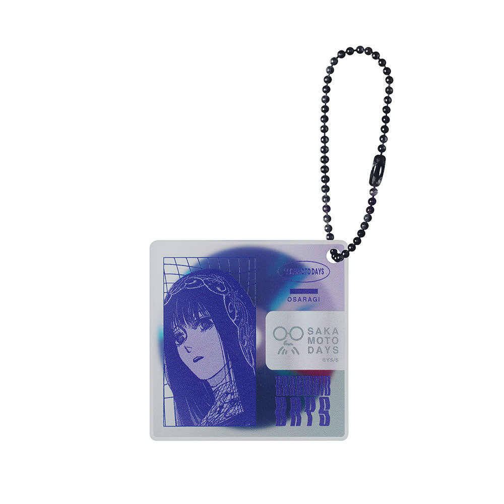 Set de 2 llaveros estilo disco Sakamoto Days