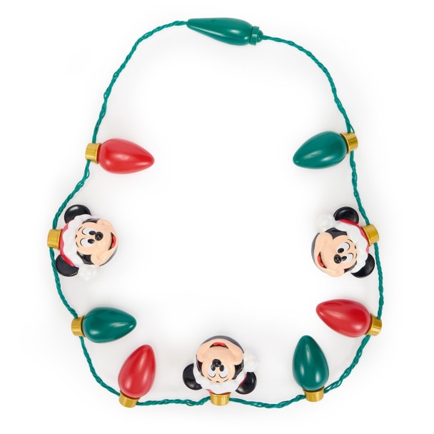 Collar luminoso navideño de Mickey Mouse