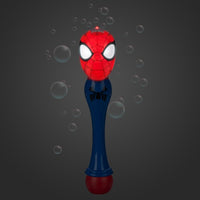 Varita de burbujas con luces y voz de Spider-Man