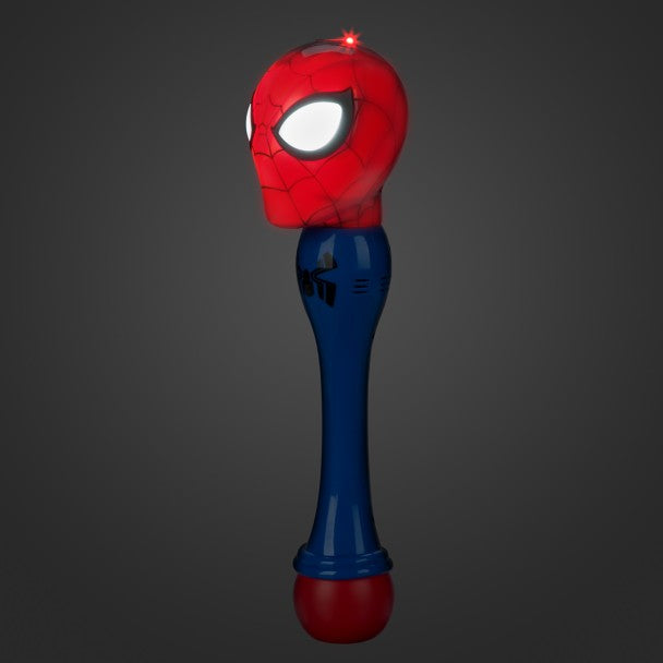 Varita de burbujas con luces y voz de Spider-Man