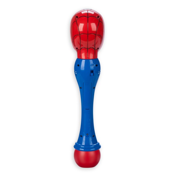 Varita de burbujas con luces y voz de Spider-Man