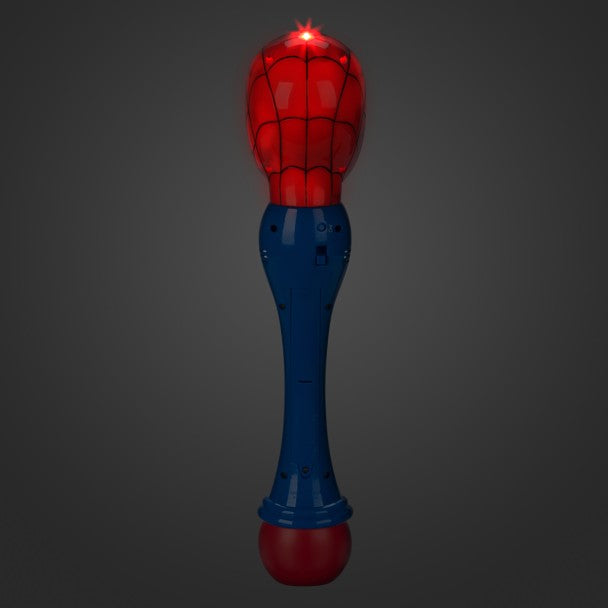 Varita de burbujas con luces y voz de Spider-Man