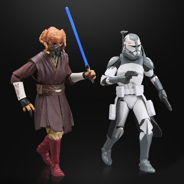 Set de figuras de acción Plo Koon y comandante Wolffe