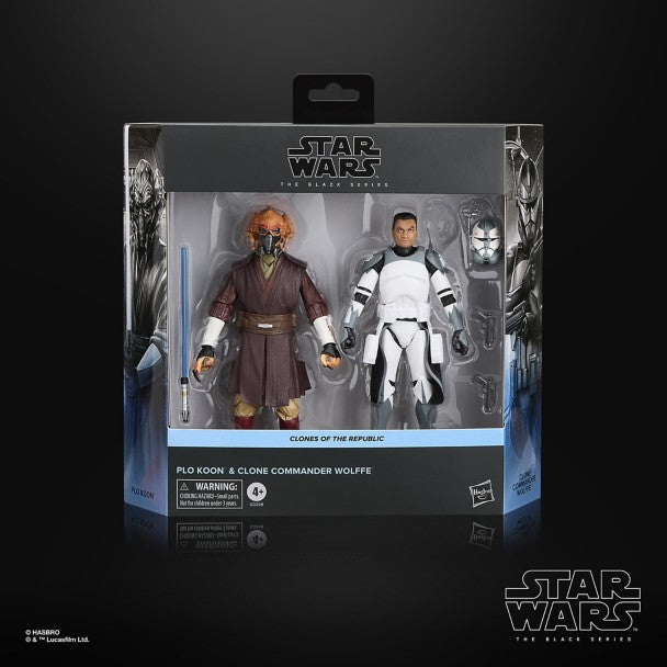 Set de figuras de acción Plo Koon y comandante Wolffe