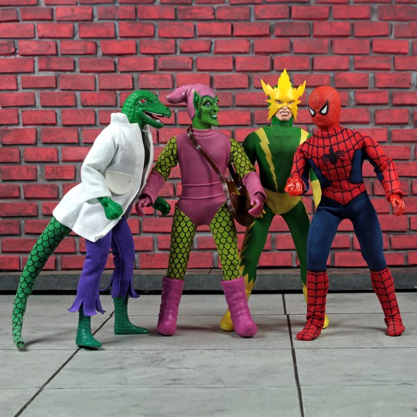Set de figuras de acción Spider-Man Mego de 20,3 cm