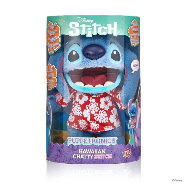 Peluche Stitch hawaiano Chatty Deluxe de 33 cm