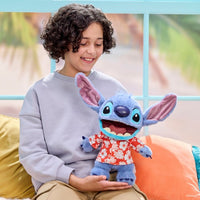 Peluche Stitch hawaiano Chatty Deluxe de 33 cm