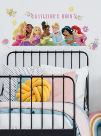Adhesivo mural gigante de Princesas Disney con alfabeto