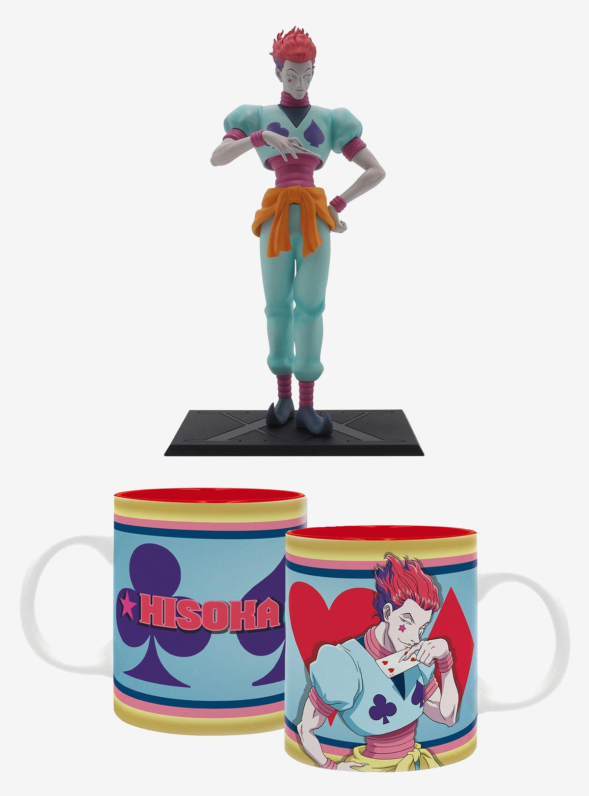 Figura de Hisoka y taza Hunter x Hunter