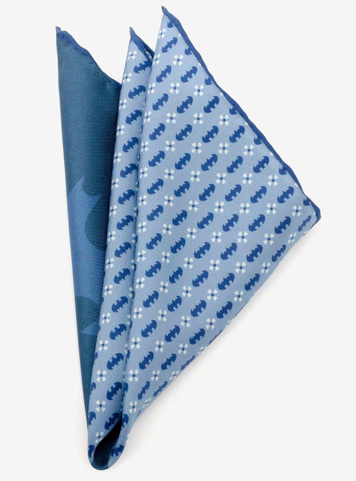 Pañuelo de bolsillo azul con motivos de Batman