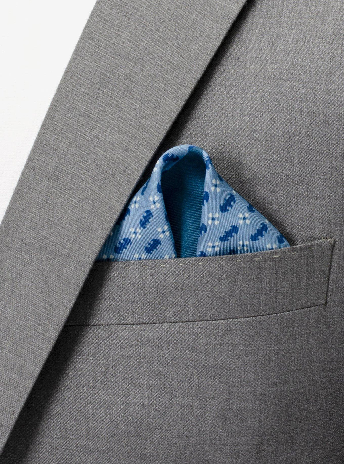 Pañuelo de bolsillo azul con motivos de Batman