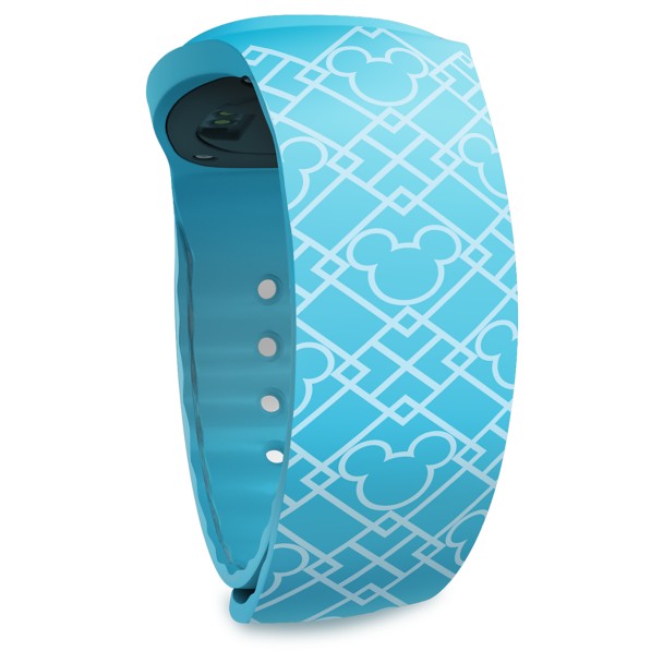 MagicBand+ azul con silueta de Mickey Mouse