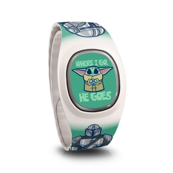 Pulsera MagicBand+ de The Mandalorian y Grogu