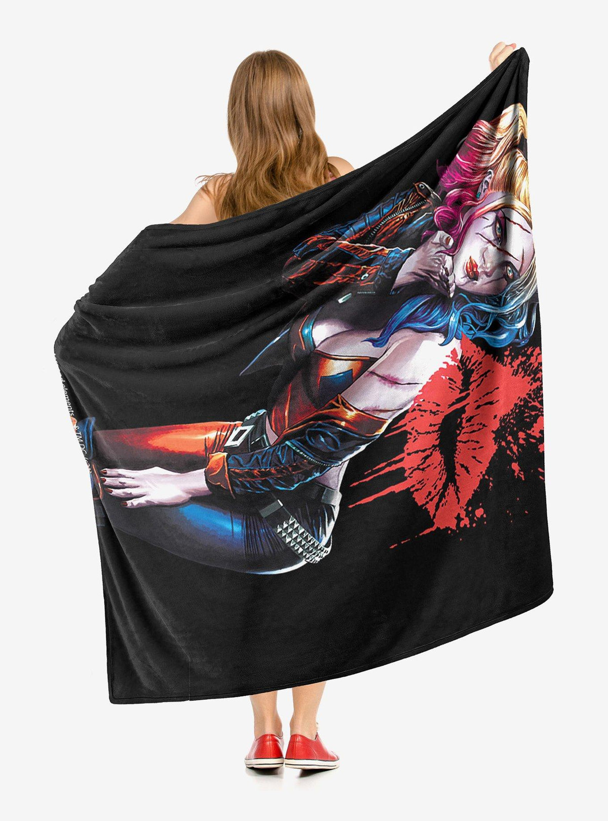 Manta Batman con diseño de Harley Quinn