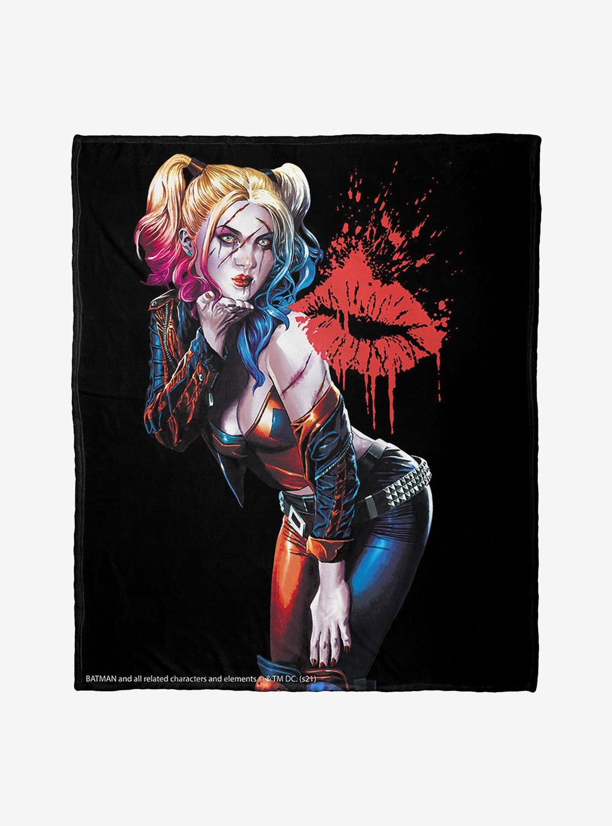 Manta Batman con diseño de Harley Quinn