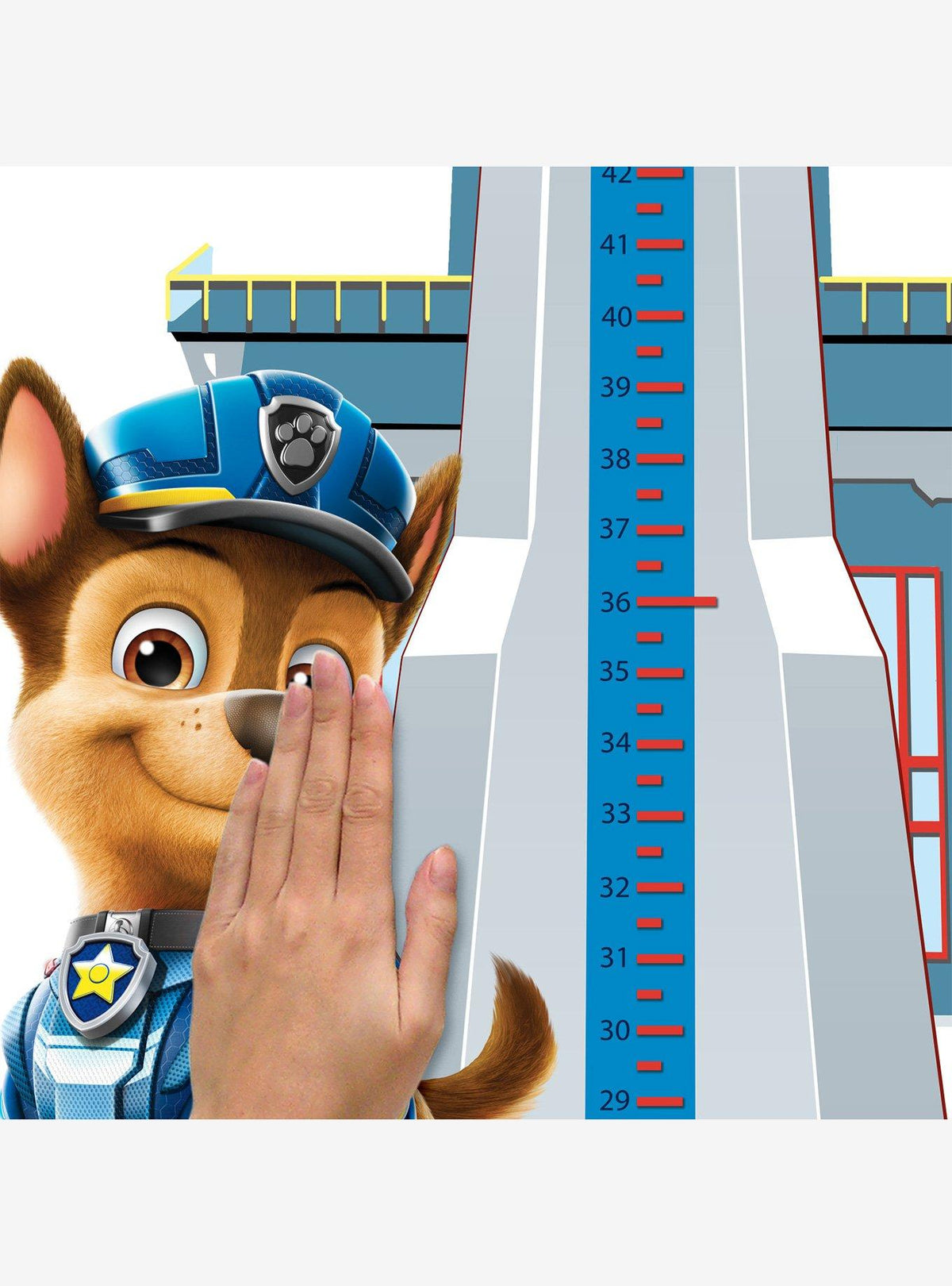 Adhesivos murales medidor de crecimiento Paw Patrol