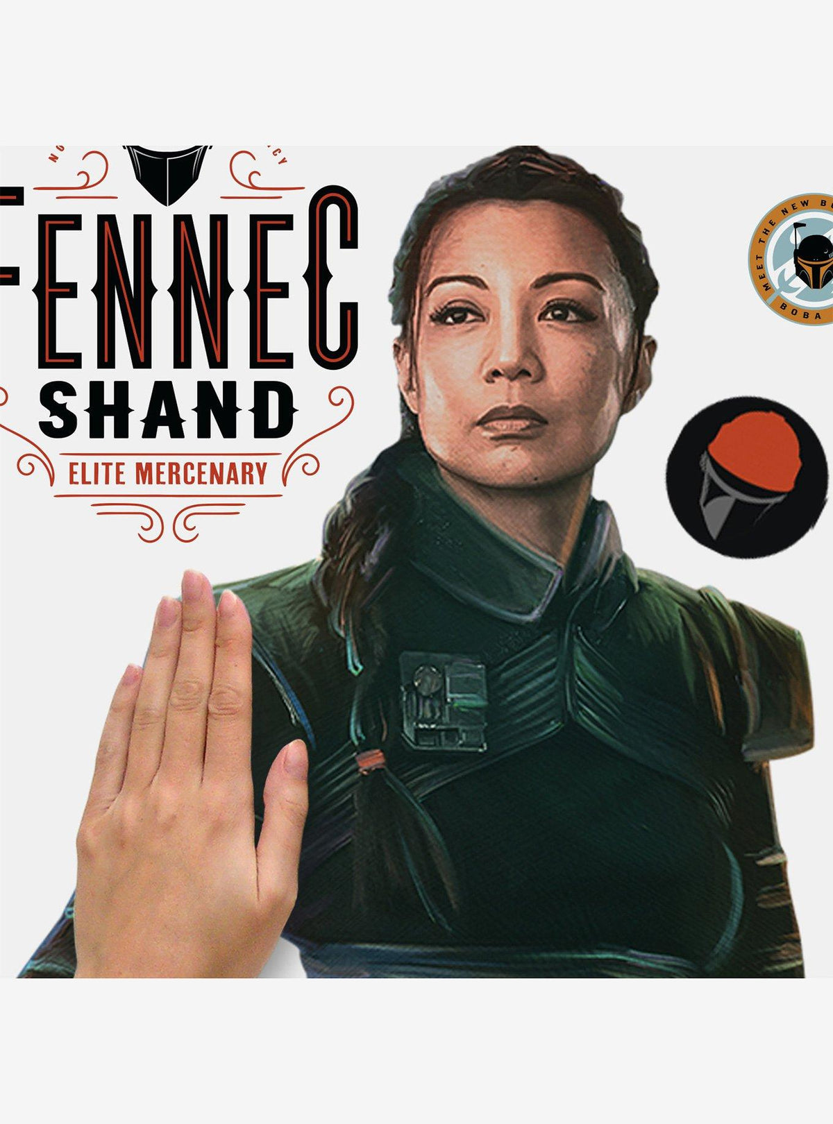 Star Wars: Fennec Shand, adhesivos murales gigantes