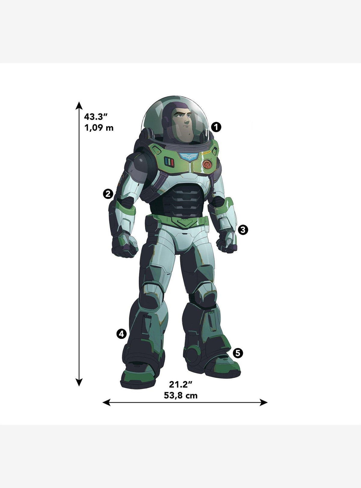 Mural adhesivo gigante Disney Pixar Lightyear