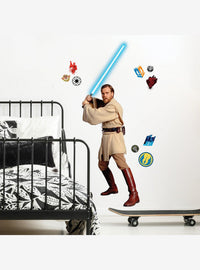 Calcomanías murales gigantes Obi-Wan clásico de Star Wars