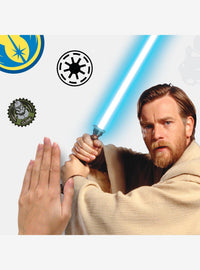 Calcomanías murales gigantes Obi-Wan clásico de Star Wars