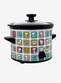 Olla de cocción lenta Peanuts Snoopy y Woodstock 2 qt