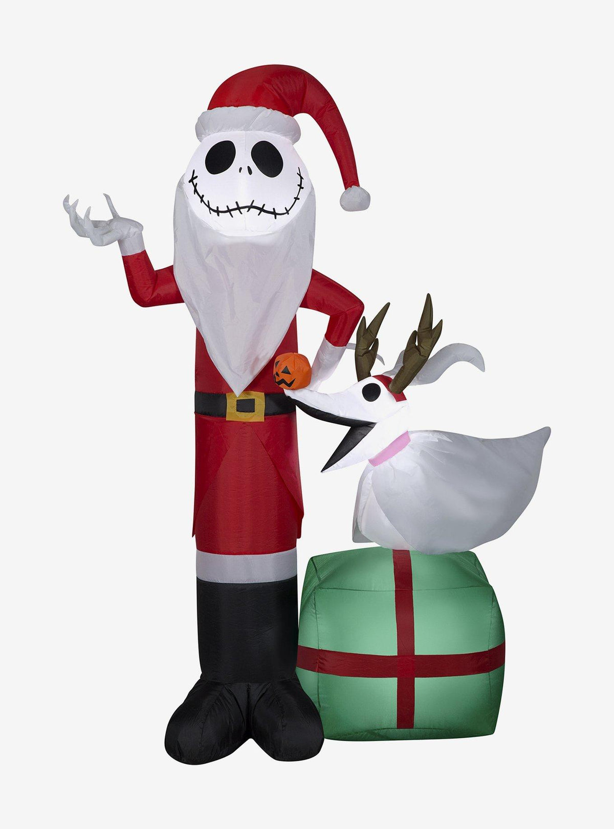 Inflable navideño de Jack Skellington y Zero