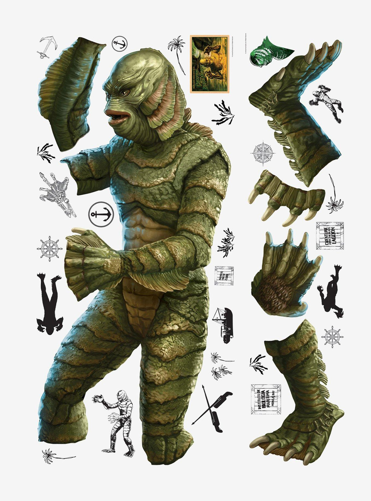 Stickers murales gigantes de Creature from the Black Lagoon