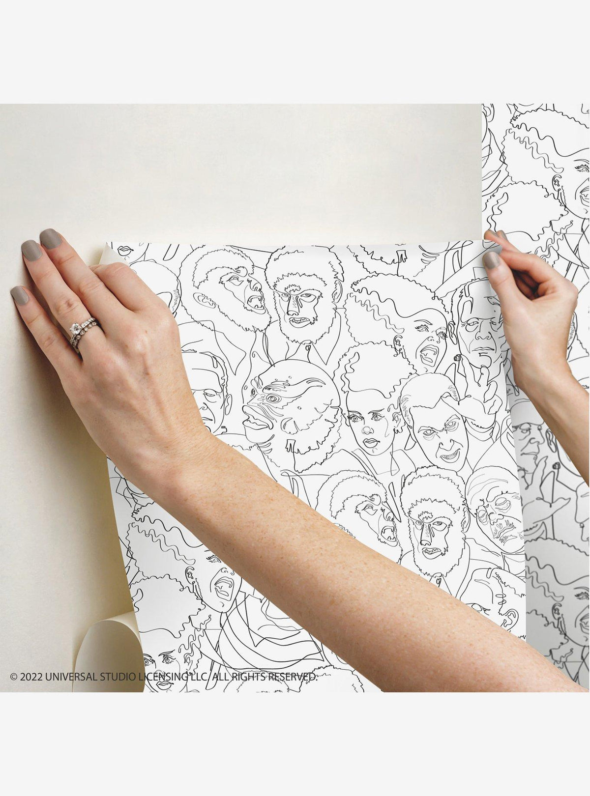 Papel mural autoadhesivo Universal Monsters clásico